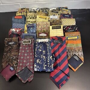 Mixed‎ Lot of 30 Men's Designer Ties  Craft Quilting